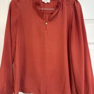 Rust blouse from Loft